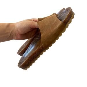 Matisse Paradise Slide Brown Suede Size 9